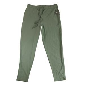 Eddie Bauer Spindrift Joggers Womens Size L Green Pants Lightweight Athletic NWT